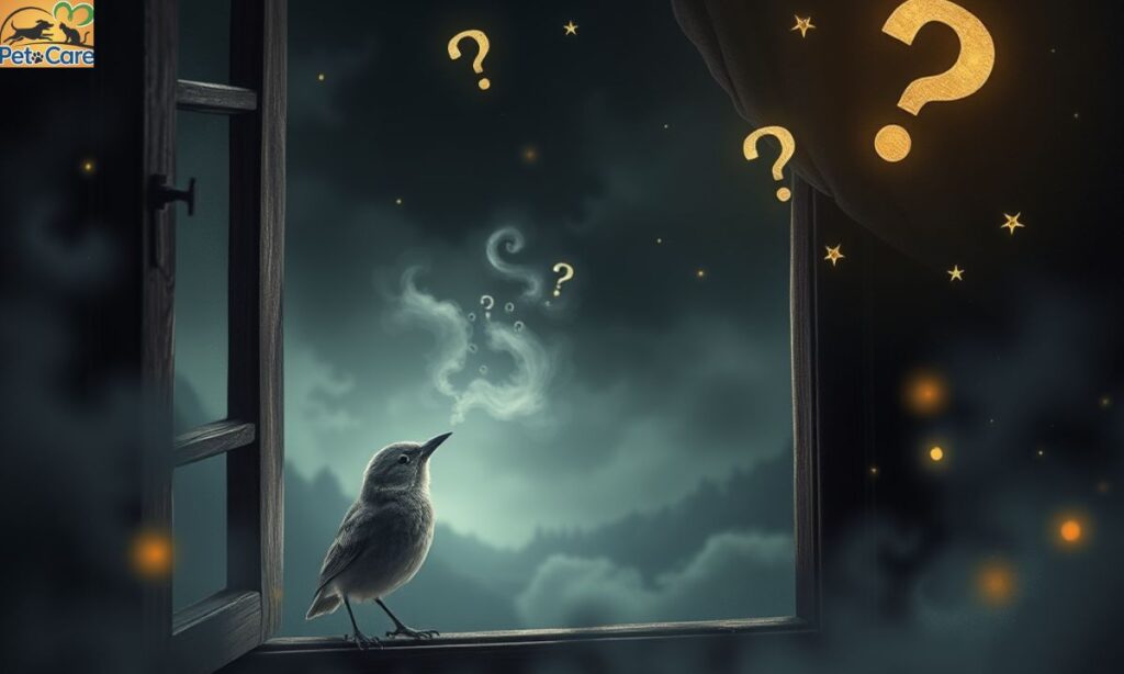 Why Does a Bird Pecking at the Window Represent a Mystery?