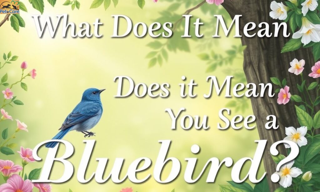 What Does It Mean When You See A Bluebird?